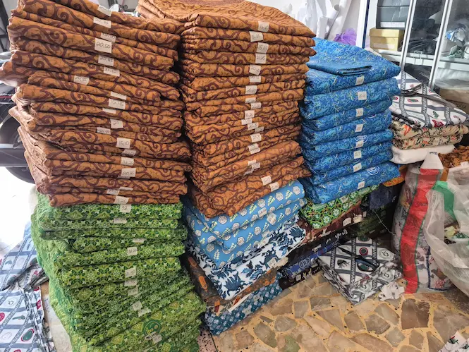 Hasil Cetak Kain Motif